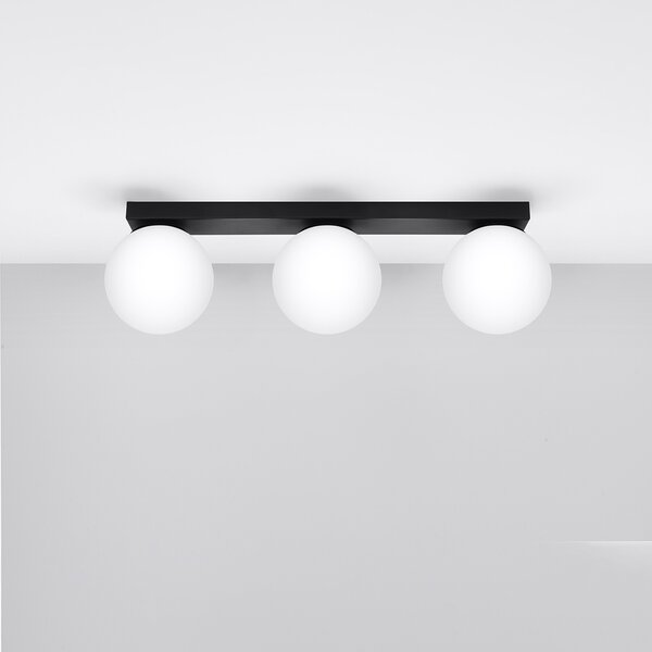 Sollux Lighting Stropní svítidlo YOLI 3 černé