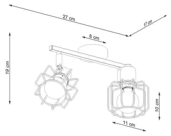 Sollux Lighting Stropní svítidlo BELUCI 2 bílé