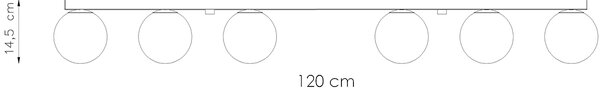 Sollux Lighting Stropní svítidlo YOLI 6 bílé