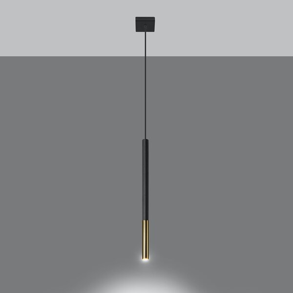 Sollux Lighting Závěsné svítidlo MOZAICA 1 černá/zlatá