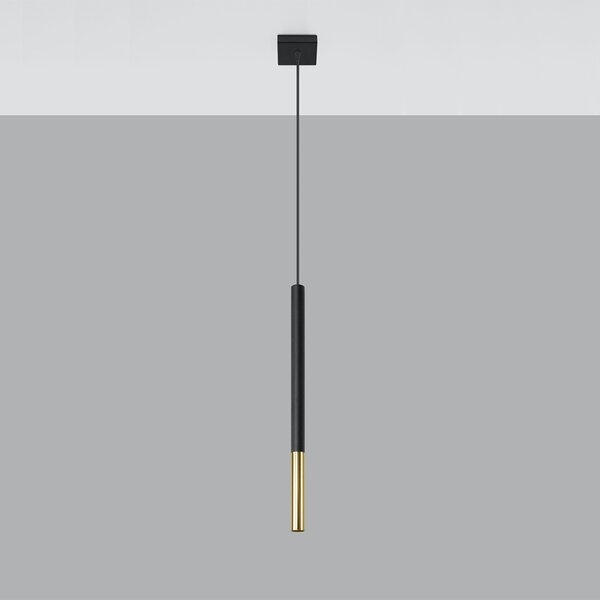 Sollux Lighting Závěsné svítidlo MOZAICA 1 černá/zlatá