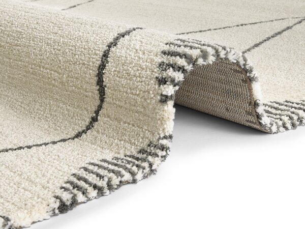 ELLE Decoration, AKCE: 80x150 cm Kusový koberec Glow 103665 Cream/Grey z kolekce Elle, bílá, ložnice