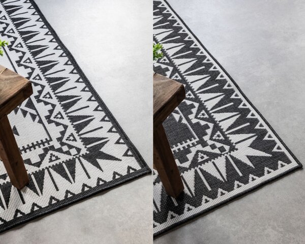 Oboustranný koberec Elle Decoration GEMINI Dynamic černý