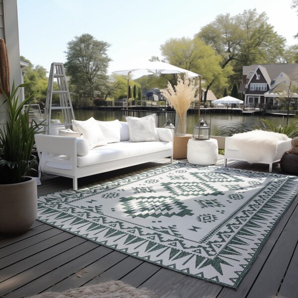 Oboustranný koberec Elle Decoration GEMINI Dynamic zelený