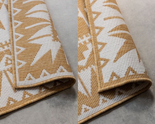 Oboustranný koberec Elle Decoration GEMINI Dynamic ochre