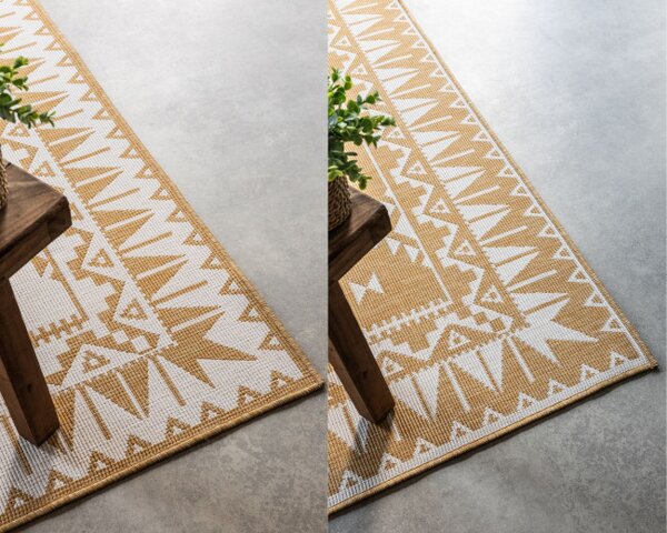 Oboustranný koberec Elle Decoration GEMINI Dynamic ochre