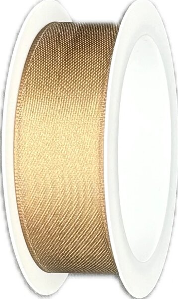 Stuha saténová bronzově zlatá 25mm x 3m (7,-Kč)