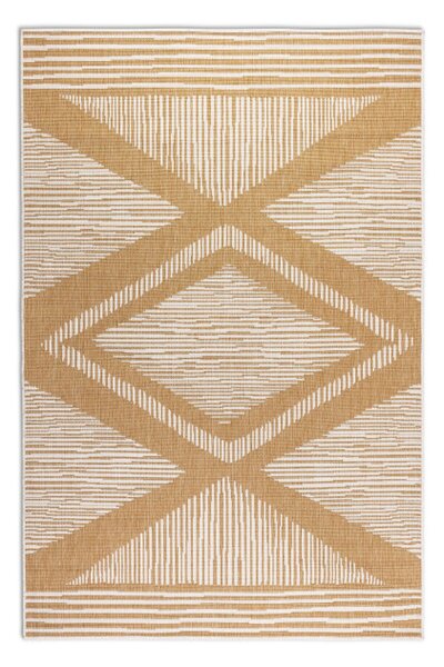 Oboustranný koberec Elle Decoration GEMINI Rhombus ochre