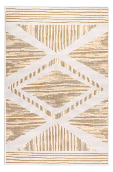 Oboustranný koberec Elle Decoration GEMINI Rhombus ochre