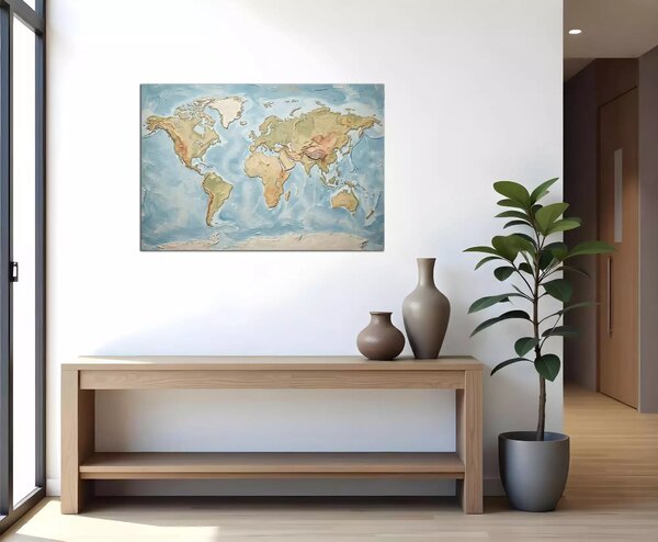 Obraz na plátně Mapa světa