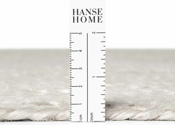Hanse Home, Kusový koberec Jute Braided 106321 White kruh, 100x100 (průměr) kruh, bílá, chodba / předsíň