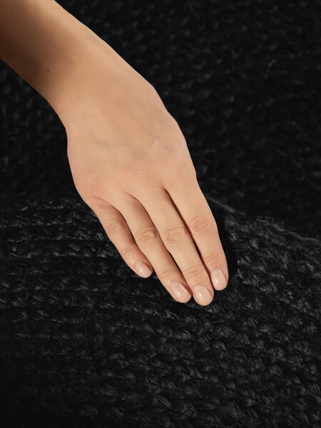 Hanse Home, Kusový koberec Jute Braided 106322 Black ovál, 160x230 ovál, černá, chodba / předsíň