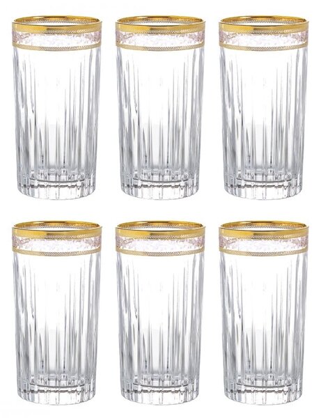 BOHEMIA PRESTIGE DORATO SKLENICE 440ML SADA 6 KS