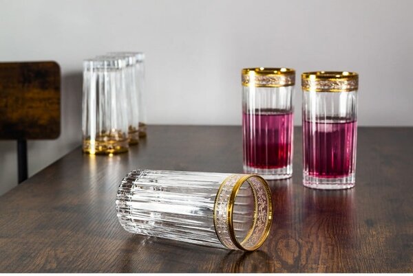 BOHEMIA PRESTIGE DORATO SKLENICE 440ML SADA 6 KS