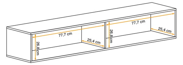 Široká vitrína s LED osvětlením FREYA - černá