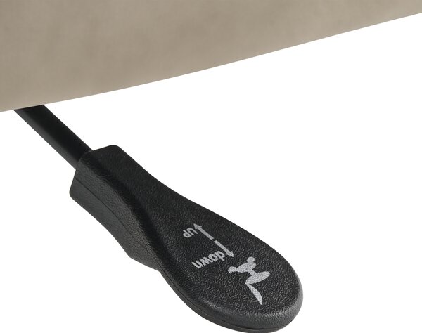 Židle k psacímu stolu VALTICELLO Umělý samet Taupe