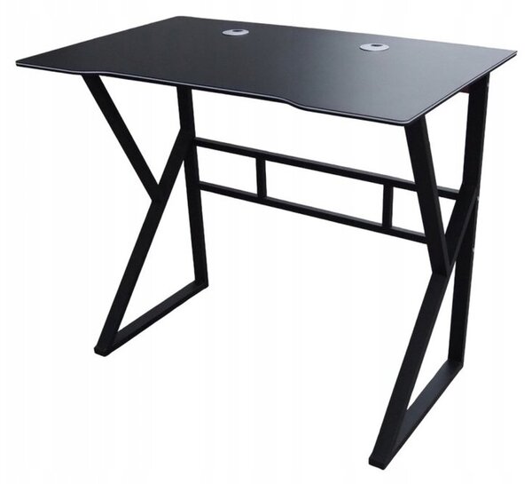 Počítačový stůl STL20CZ s deskou z MDF v černé barvě