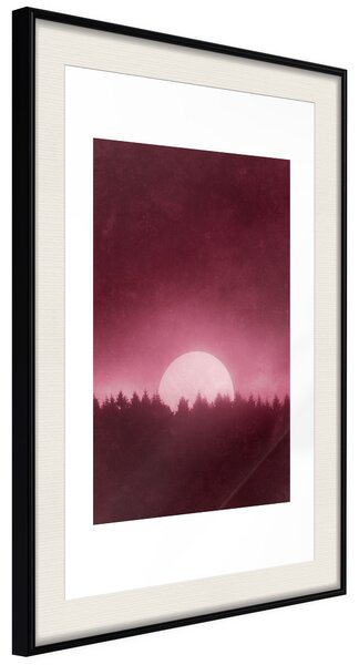 Artgeist Moonrise Velikosti (šířkaxvýška): 40x60, Finální vzhled: Černý rám s paspartou