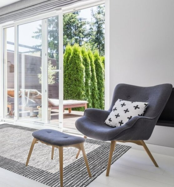 Berfin Dywany, Kusový koberec Vals 8001 Grey, 200x290, šedá, kancelář