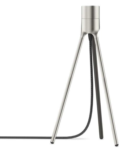Tripod Stojan na Stolní Lampu Brushed Steel