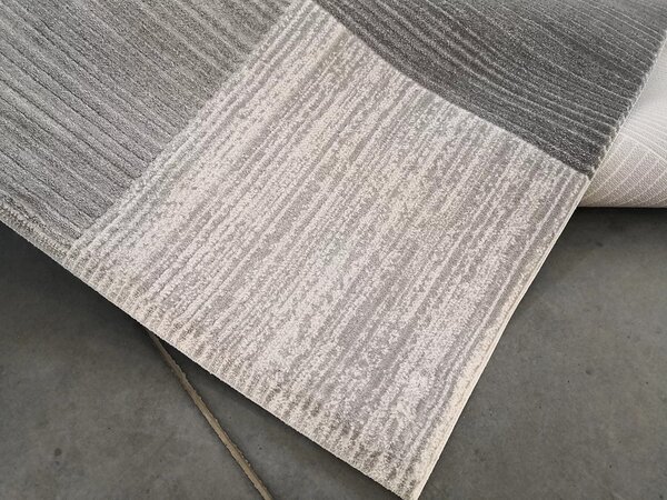 Berfin Dywany, Kusový koberec Vals 8002 Grey, 200x290, šedá, obývací pokoj