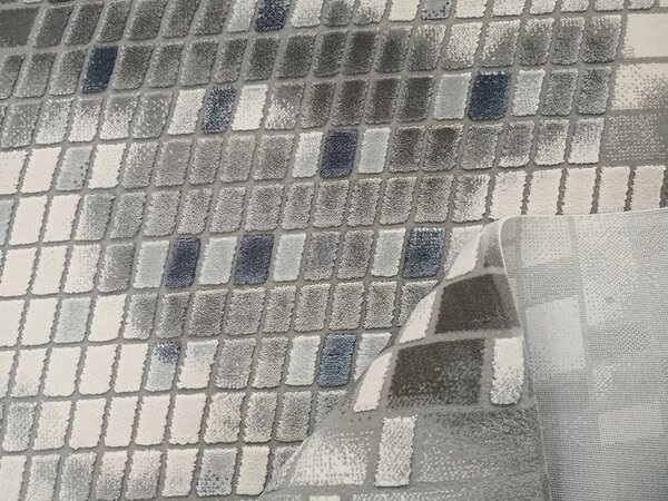 Berfin Dywany, Kusový koberec Vals 8375 Grey, 80x150, šedá, kancelář