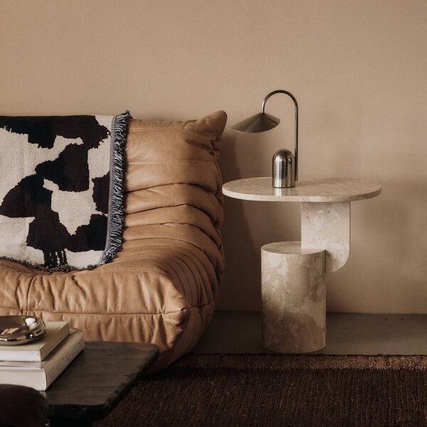 FERM LIVING Přenosná lampa Arum, Stainless Steel