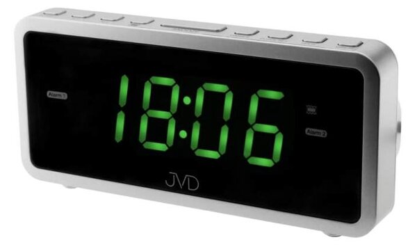 JVD Digitální budík do sítě se zelenými LED svítícími čísly a vibracemi JVD SB701.3 (s vibracemi)