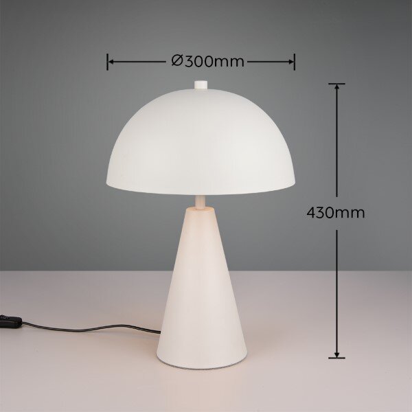 TRIO 565000176 ALFIE stolní lampa V430mm 1xE27 světle šedá