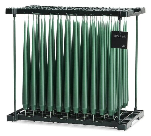 Ester & Erik Set svíček Taper - Marble Green Výška: 22 cm