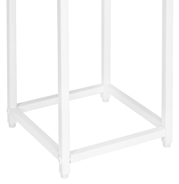 TZB Květinový stojan Loft Arben 40 cm bílý/dub Craft