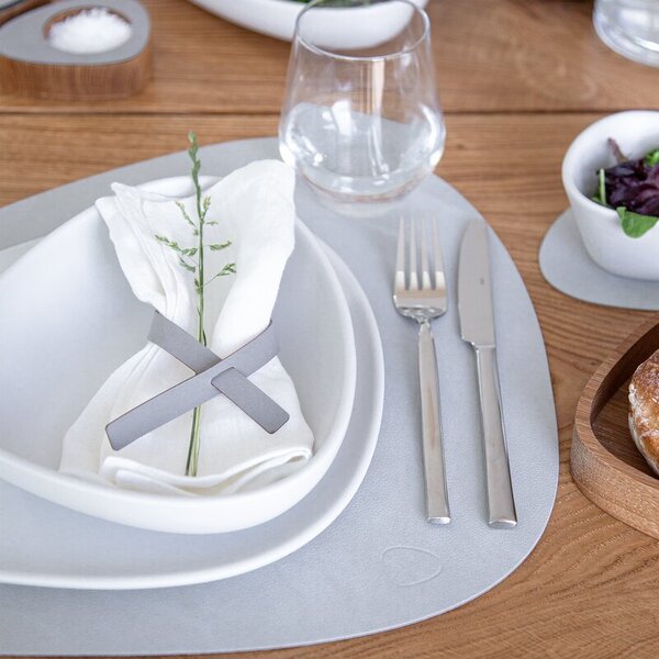 LIND DNA Podložka Curve Glass - Light Grey LND169