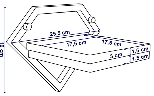 TZB Nástěnný květinový stojan DORON černý/dub craft