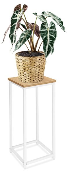 TZB Květinový stojan Loft Arben 60 cm bílý/dub Craft