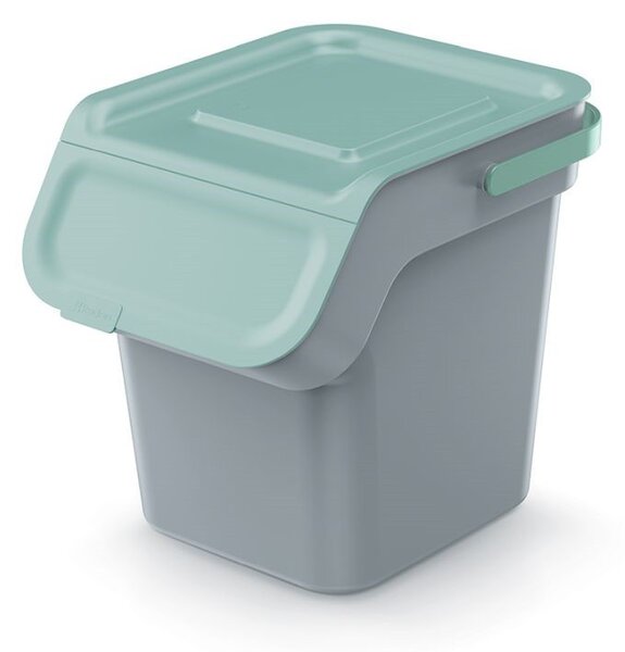 Prosperplast Sada 4 odpadkových košů KADDI s filtrem 4 x 20 L světle šedá