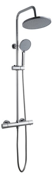 Invena Volos, sprchová sada s termostatickou baterií, chromová, INV-AU-37-T01-V