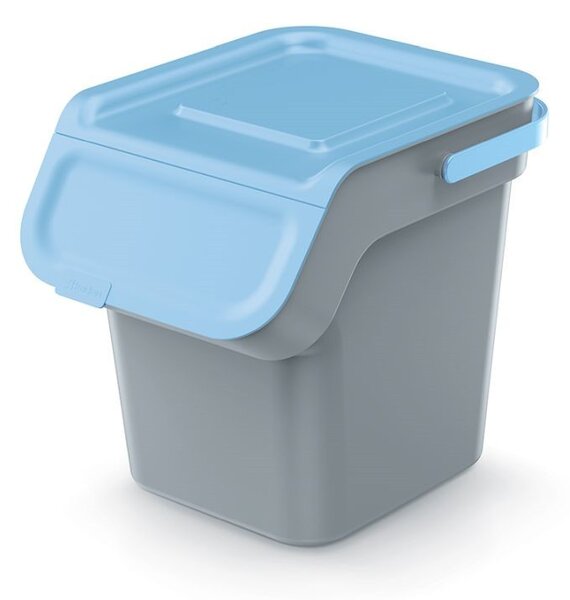 Prosperplast Sada 4 odpadkových košů KADDI s filtrem 4 x 20 L světle šedá