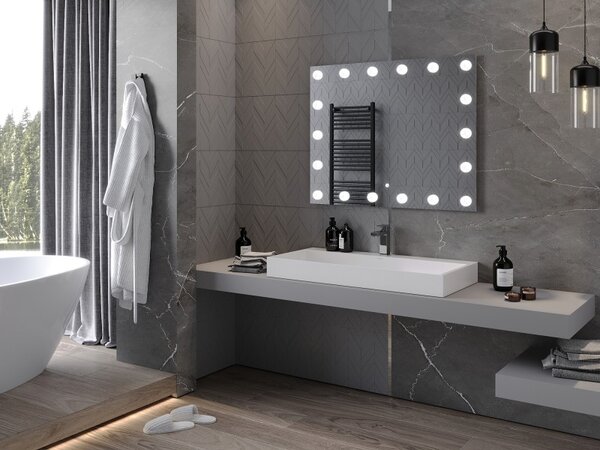Mexen Dona koupelnové zrcadlo s podsvícením 100 x 80 cm, LED 6000K, protimlžící - 9818-100-080-611-00