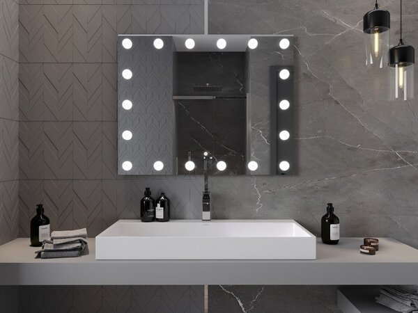 Mexen Dona koupelnové zrcadlo s podsvícením 100 x 80 cm, LED 6000K, protimlžící - 9818-100-080-611-00