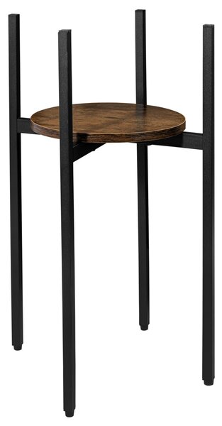 TZB Stojan na květiny TORRE RUSTIC 60 cm hnědý/černý