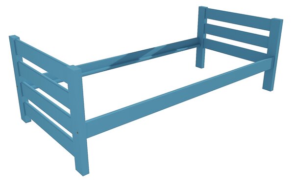 Vomaks Jednolůžková postel VMK012E Rozměr: 100 x 200 cm, Povrchová úprava: netransparentní barva modrá