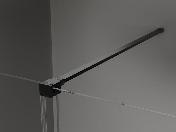 Mexen Velar sprchové dveře posuvné 120 cm, transparentní, černé - 871-120-000-01-70