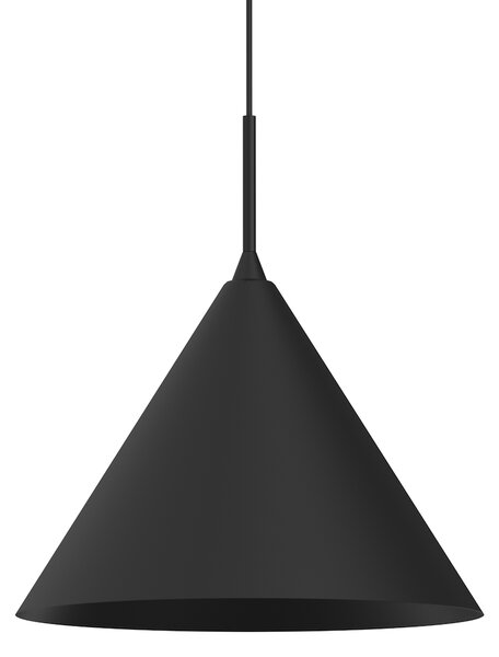 Závěsné svítidlo Capital, 1x černé kovové stínítko, (fi 32cm), b
