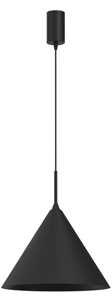 Závěsné svítidlo Capital, 1x černé kovové stínítko, (fi 32cm), b