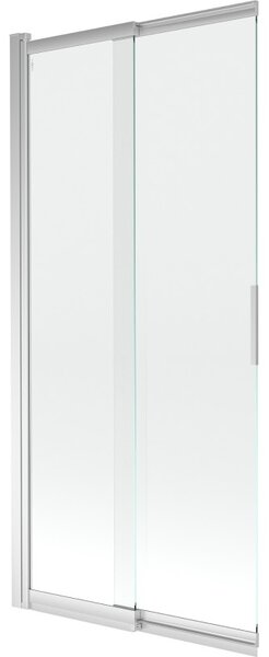 Mexen Fox dvoukřídlá posuvná vanová zástěna 85 x 150 cm, transparentní, chrom - 891-085-002-01-00