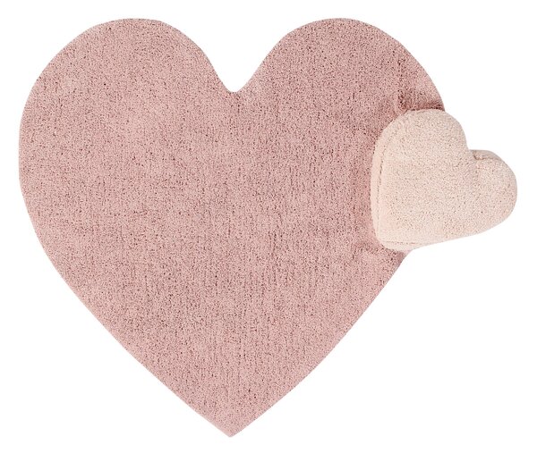 Lorena Canals koberce Pro zvířata: Pratelný koberec Puffy Love - 160x180 srdce cm