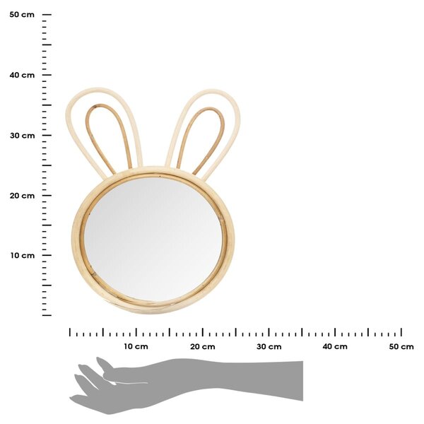 Zrcadlo Rabbit, hnědé