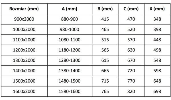 Mexen Velar sprchové dveře posuvné 120 cm, transparentní, černé - 871-120-000-01-70