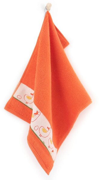 DARRÉ Bavlněný ručník Kačenky - oranžová Velikost: ručníček 30 x 50
