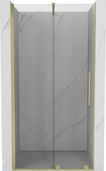 Mexen Velar posuvné sprchové dveře 110 cm, transparentní, zlaté kartáčované - 871-110-000-01-55